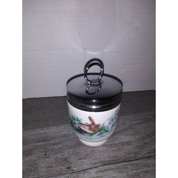 Vintage Royal Worcester Egg Coddler Birds Fine Porcelain Made in England - Picture 4 of 5